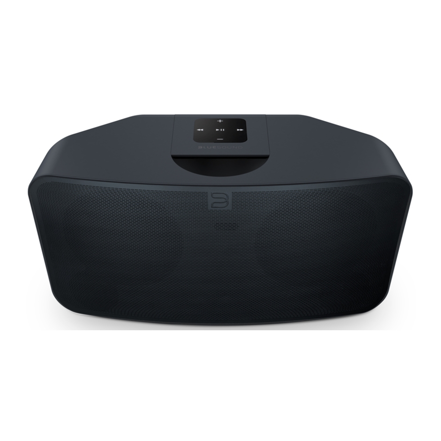 Bluesound PULSE MINI - All-in-one Wireless Music System Manual