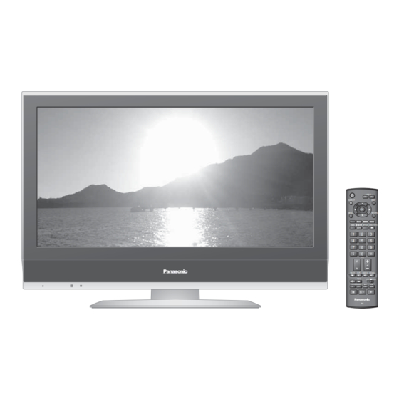 Panasonic Viera TX-26LX70F Operating Instructions Manual