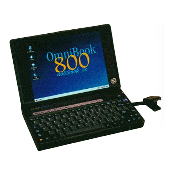 HP OmniBook 800CS/CT Laptop Computer Manuals