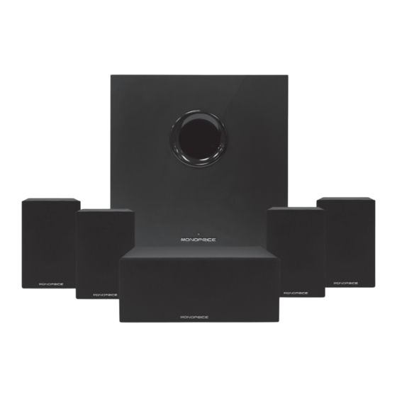 Monoprice Premium 5.1-Ch.Home Theater System with Subwoofer Manuals