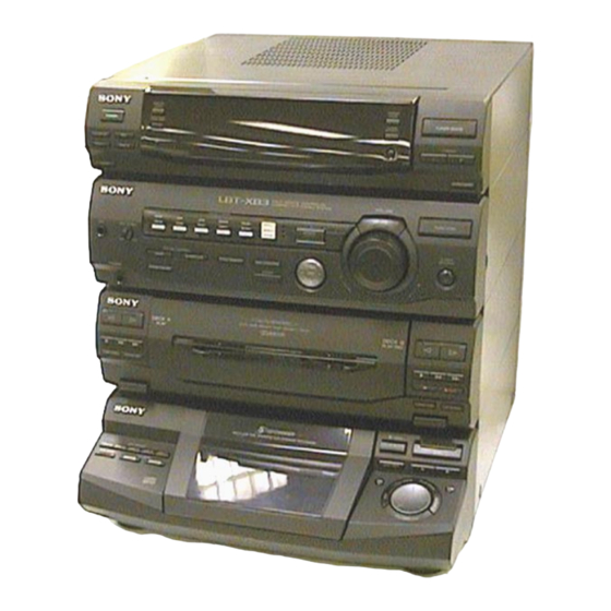 Sony HCD-XB3 Service Manual