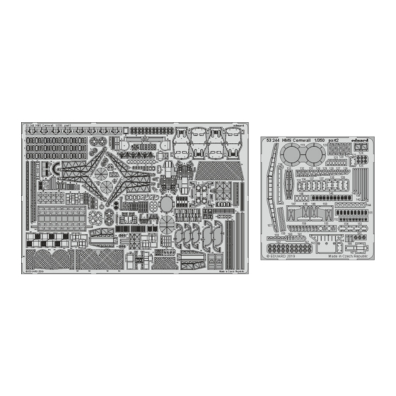 Eduard HMS Cornwall Quick Start Manual
