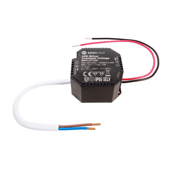 DekoLight Mini 12V/12W Product Notes