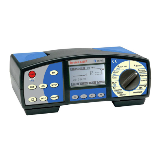 METREL Eurotest 61557 User Manual
