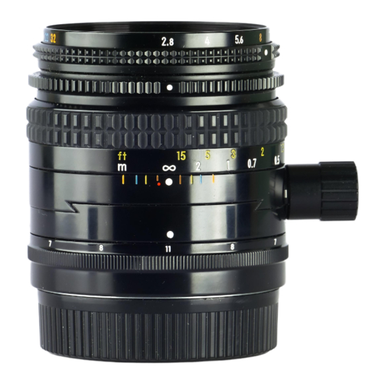 NIKON PC NIKKOR 35MM F/2.8 INSTRUCTION MANUAL Pdf