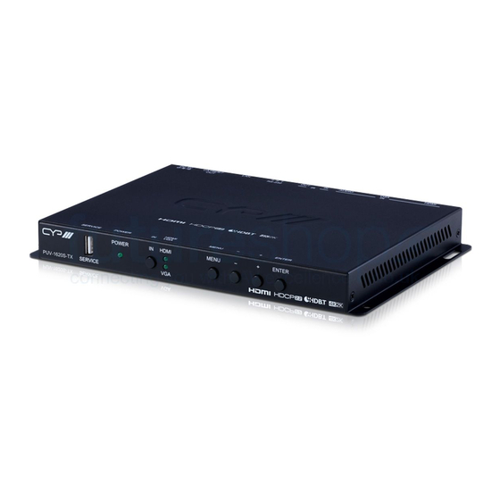 CYP PUV-1620S-TX Operation Manual