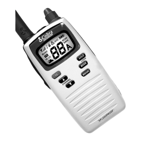 Cobra Marine MR HH100 User Manual