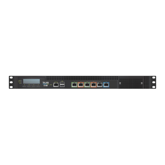 Oracle Talari E100 Hardware Manual