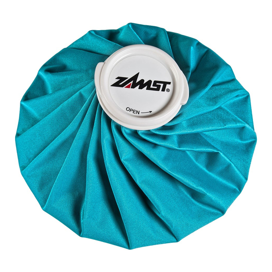 ZAMST ICE BAG Instructions For Use Manual