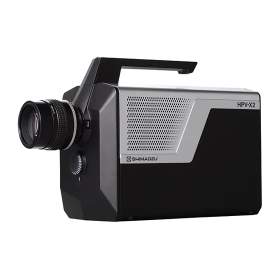 User Manuals: Shimadzu Hyper Vision HPV-X2 Video Camera