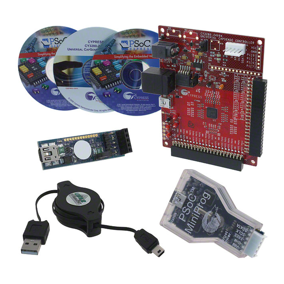 Cypress UNIVERSAL CAPSENSE CY3280-24x94 Quick Start Manual