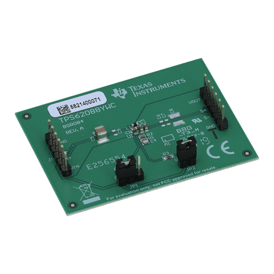 Texas Instruments TPS62088YWCEVM-084 User Manual