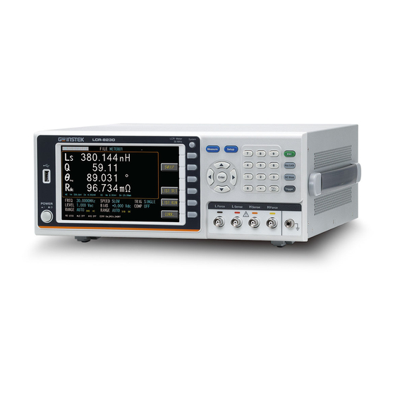 GW Instek LCR-8201 User Manual