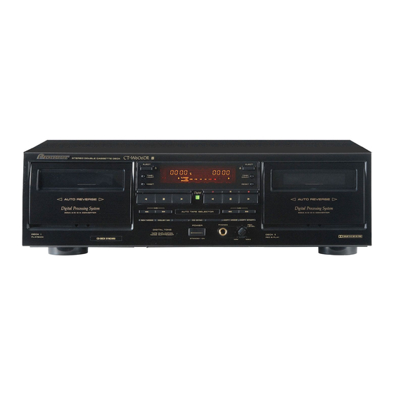 Pioneer CT-W616DR Manuals