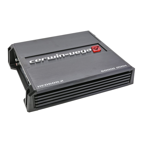 Cerwin-Vega XED600.2 User Manual