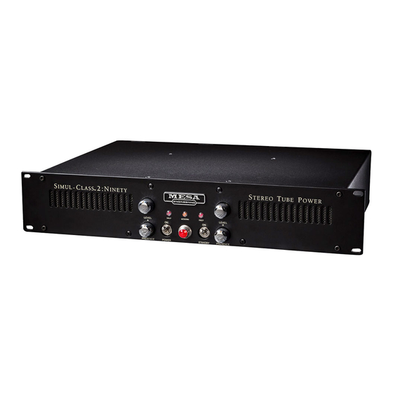 Mesa/Boogie 2:90 Operating Manual