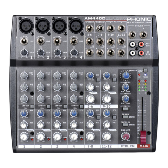 Phonic AM440 User Manual