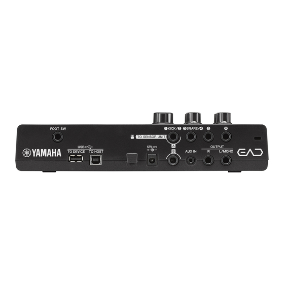 Yamaha EAD10 Manuals