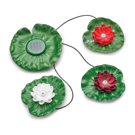 User Manuals: Pontec PondoSolar Lily LED Set 3 Lighting