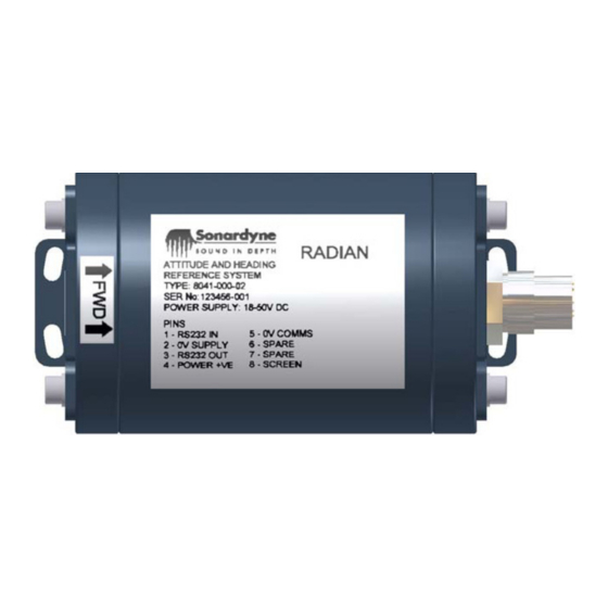 Sonardyne UM-8041-C1 System Manual