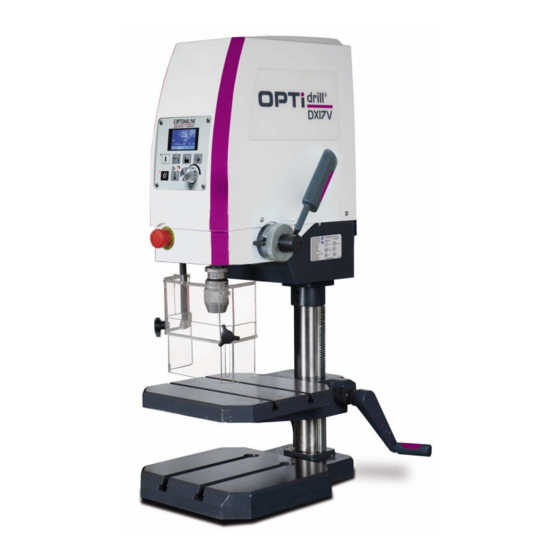 Optimum OPTi drill DX 17V Operating Manual