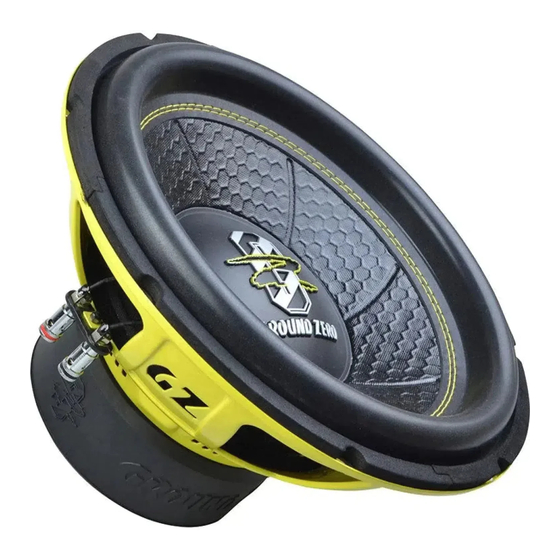 Ground Zero Iridium GZIB 2.12SPL Owner's Manual
