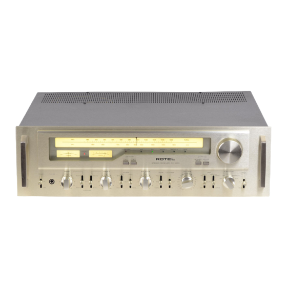 Rotel RX-1203 Technical Manual