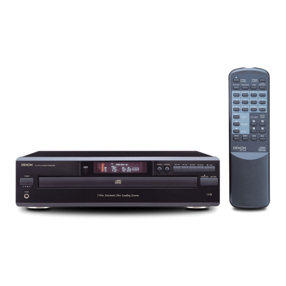 Denon DCM-280 Operating Instructions Manual