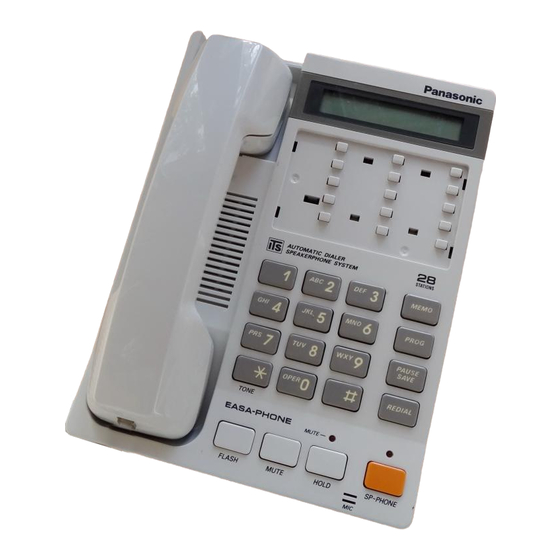 PANASONIC EASA-PHONE KX-T2365 OPERATING INSTRUCTIONS MANUAL Pdf ...