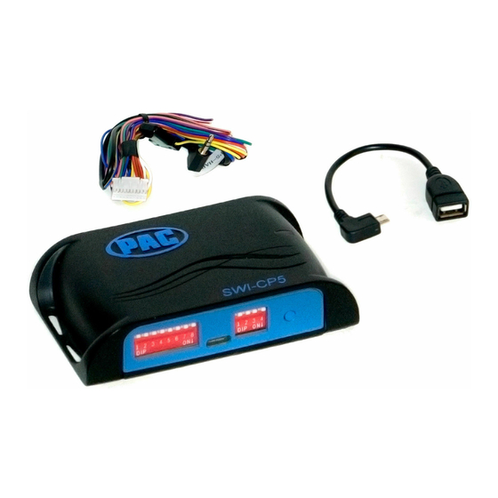 PAC SWI-CP5 Instructions
