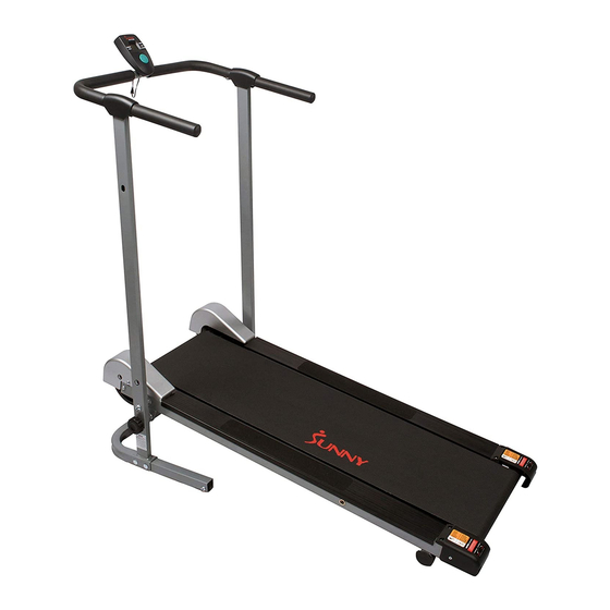 SUNNY HEALTH & FITNESS SF-T1407M TREADMILL USER MANUAL | ManualsLib