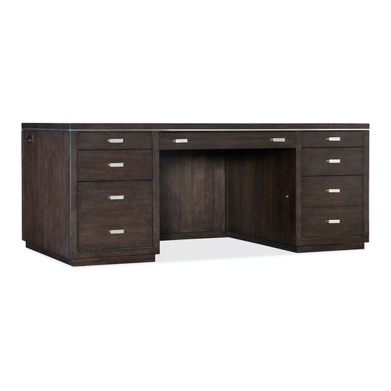 Hooker Furniture House Blend Executive Desk 5892-10562-85 Assembly Instruction