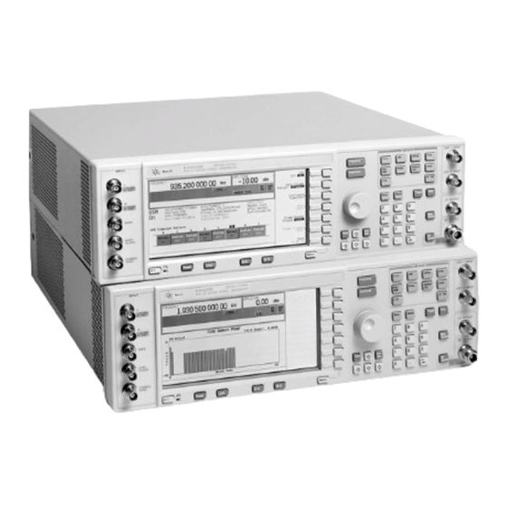 Agilent Technologies ESG Series Installation Manual