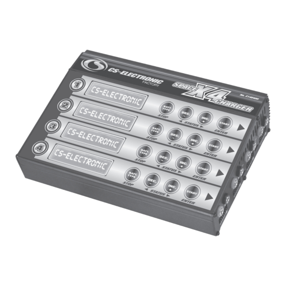 CS-Electronic Space X4 Charger C140400 Manual