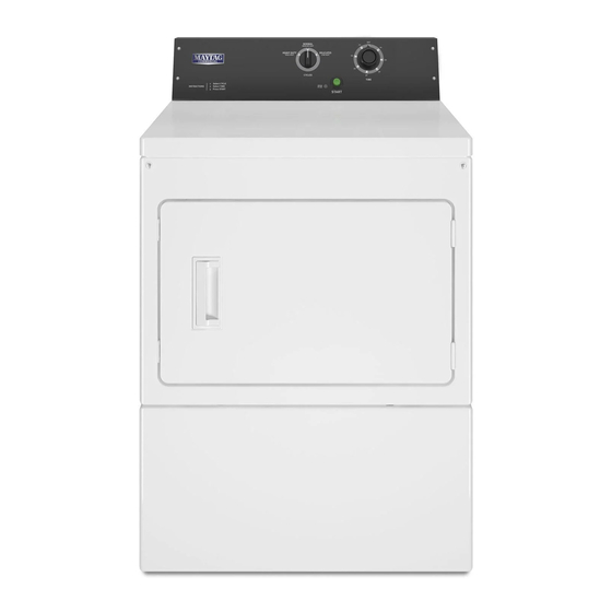 Maytag MDE20PDFGW Installation Instructions Manual