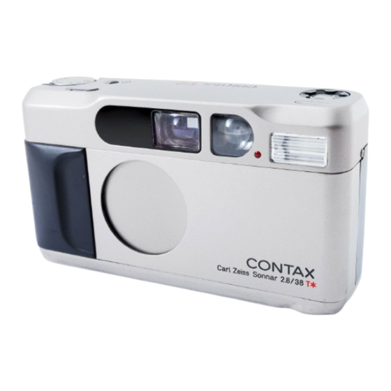 CONTAX T2 INSTRUCTION MANUAL Pdf Download | ManualsLib