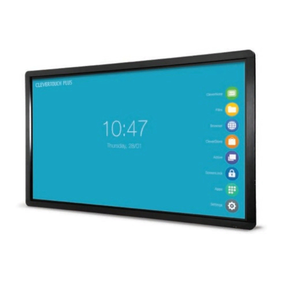Clevertouch clevertouchplus Basic Functions Manual