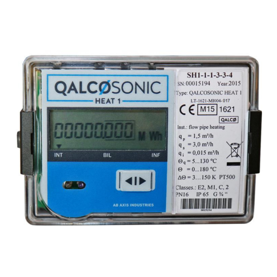 Axis Industries QALCOSONIC HEAT 1 Technical Description, Installation And User Instructions
