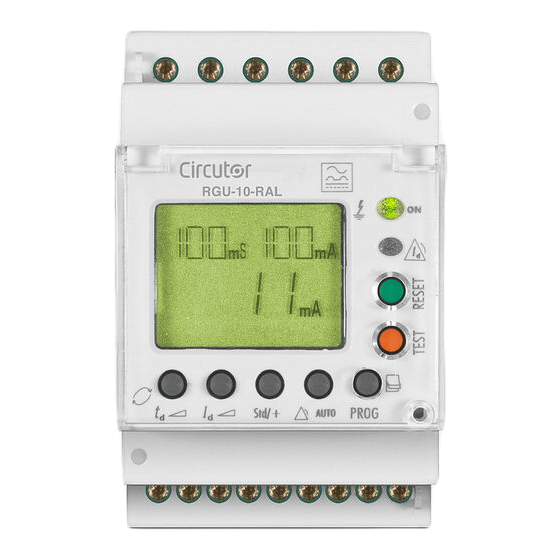 Circutor RGU-10 RAL Manual
