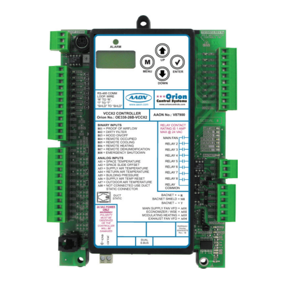 Orion Control Systems SS1068 Quick Start Manual