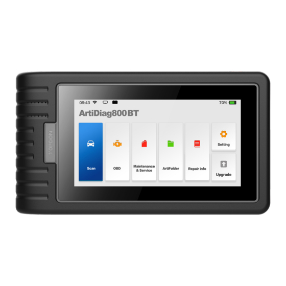 Topdon ArtiDiag800 BT User Manual