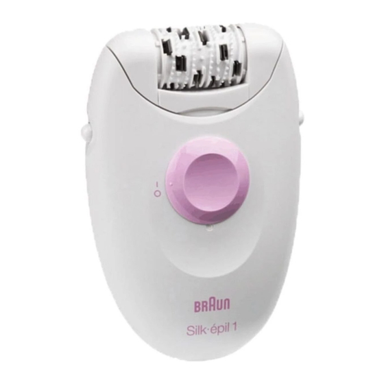 Braun Silk-epil 1 Series Use Instructions