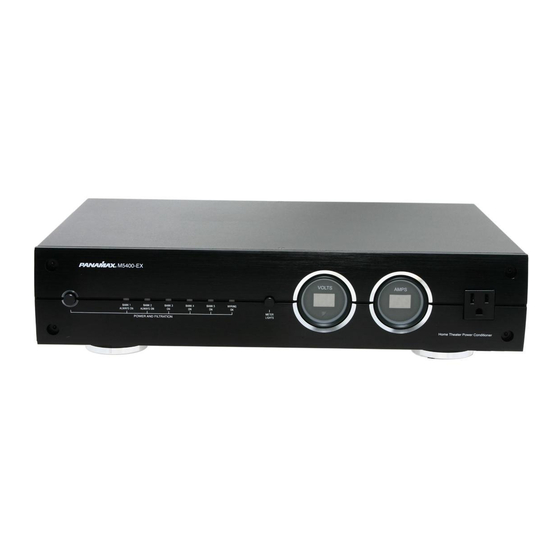 Panamax M5400-EX Owner's Manual