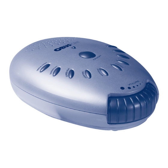 OBUSFORME  Sound Therapy Use And Care Manual