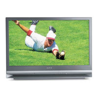 Sony KDF-E50A10/4 Quick Setup Manual