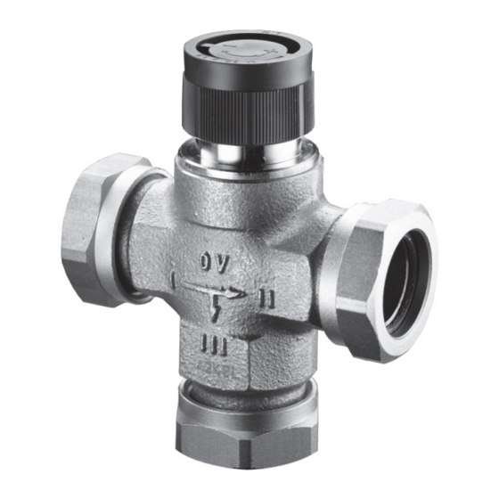 oventrop Tri-D TR Installation And Operating Instructions For The Specialised Installer