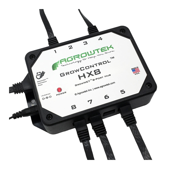 Agrowtek HX8 GrowNET Instruction Manual