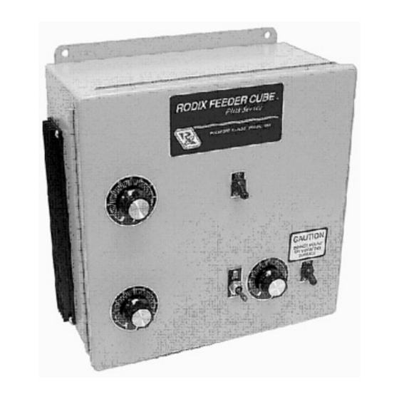 Rodix FEEDER CUBE FC-101H Plus Quick Start Manual