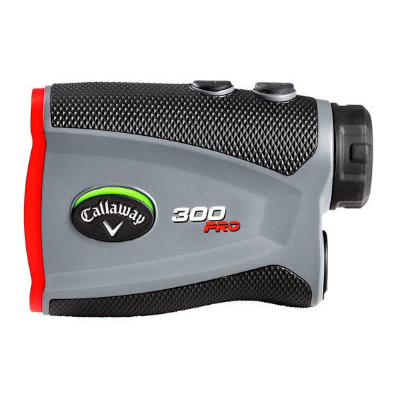 Callaway 300 Pro Laser Rangefinder Manual