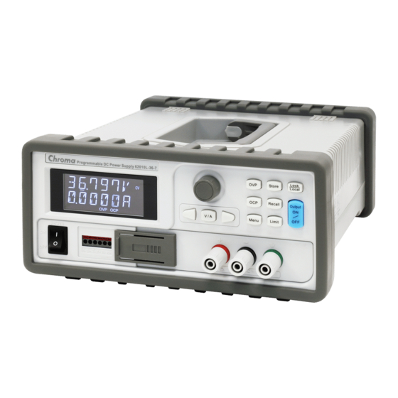 Chroma 62010L-36-7 User Manual